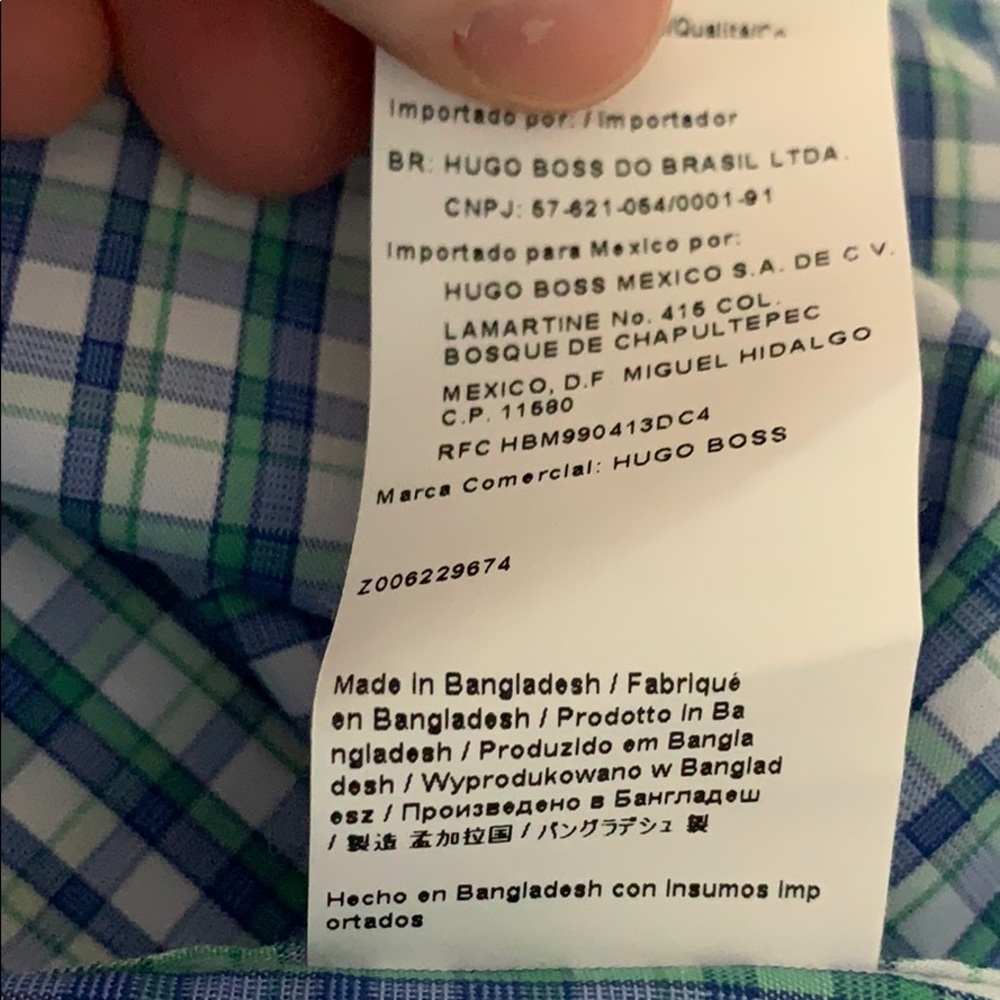 BOSS Sharp Fit Button Down Shirt - Picture 4 of 4